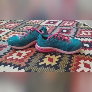 Teal and Pink Women's Athletic Shoes